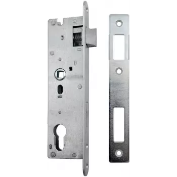 PSG 63.211 L/P Mortice Lock with Latch and Bolt, Reversible, 220 x 22 mm Forend, 72 mm PZ, 50 mm Backset, Galvanised Steel