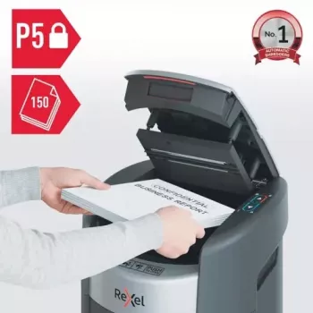 Rexel ShredMax AutoFeed+ 150M P-5 Cross-Cut Shredder, 150 Sheets Auto Feed, 15L Bin