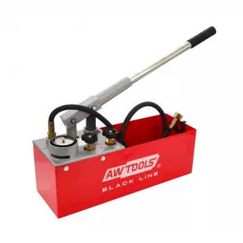AWTOOLS 12L Manual Pressure Test Pump 50 bar with Pressure Gauge and Hose