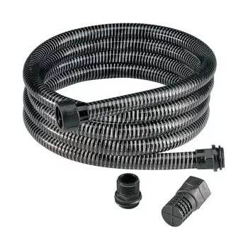 IMULETKU 7m Heavy-Duty Suction Hose Reinforced PVC with Foot Valve and Clamps, 1 inch