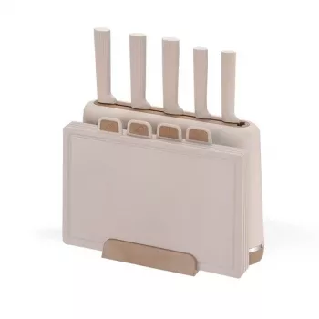 MEO MR-1412-BEIGE MAESTRO Knife and Cutting Board Set