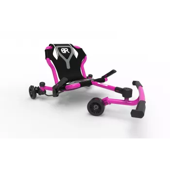 EzyRoller Drifter X Drift Go-Kart with Foot Drive, 4–12 Years, Pink