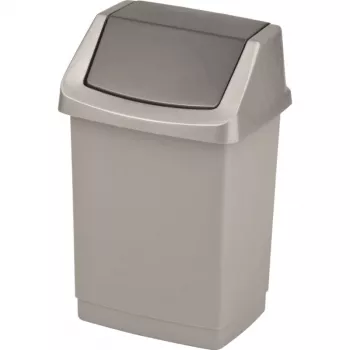 CURVER Click-it 15L Pedal Bin, Silver