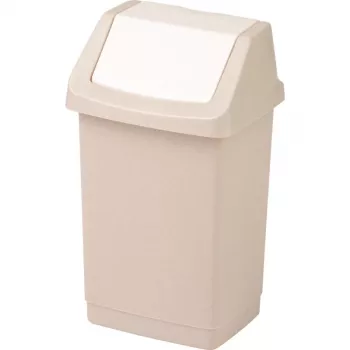 CURVER Click-it Pedal Bin 9L Beige 22.9 x 18.9 x 38.1 cm