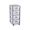 CURVER Infinity Storage Trolley with 4 Compartments 11L 30x36x69cm Grey/White