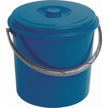 CURVER Bucket with Lid 12L Blue - Versatile Storage and Cleaning Bucket
