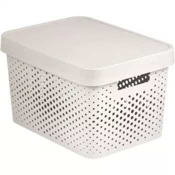 CURVER Recycled Infinity 17L Storage Box White 36x27x22cm