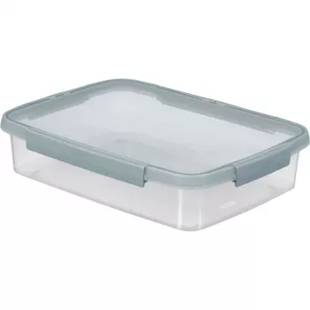 CURVER Smart Eco Fresh Rectangular Food Container 2L with Airtight Green Lid