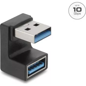 Delock USB 10 Gbps Type-A Plug to Socket U-Shape Adapter