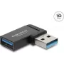 Delock USB 10 Gbps Type-A Plug to Socket Adapter, Left Angled