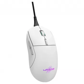 Hama uRage Reaper 250 Gaming Mouse, Wired, Optical, 6200 DPI, 6 Buttons, RGB, White