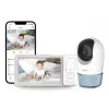 Chillax DM568 Wi-Fi & FHSS Video Baby Monitor with 5 inch Display, Pan-Tilt Camera, Night Vision, Talkback, Temperature Sensor, Lullabies and Hubble App