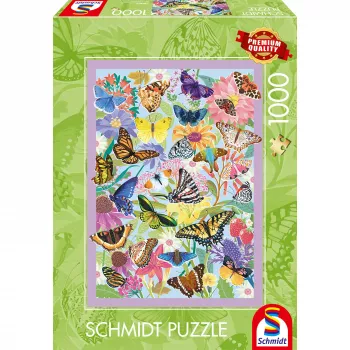 Schmidt Spiele Butterfly Frolic 1000-Piece Puzzle