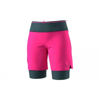 Salewa Women's Dynafit Ultra 2/1 Running Shorts Pink Glo XS