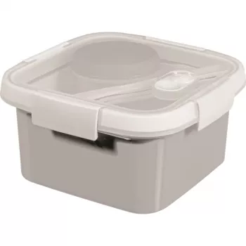 CURVER Lunch Kit Square 1.1L Smart To Go Mix Food Storage Container
