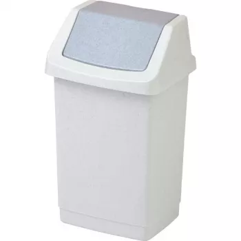 CURVER Click-It Waste Bin 9L Grey 22.9x18.9x38.1cm