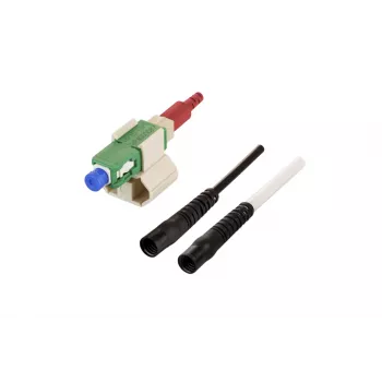 METZ CONNECT 1509QKEA0010-E SC OS2 Green Single-Mode Field-Assembly Connector, 10-Pack