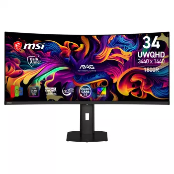 MSI 34 inch QD-OLED UWQHD 280Hz Curved Gaming Monitor (9S6-3DE39T-003)