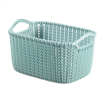 CURVER Basket Knit XS Rectangular Storage Basket 3L Blue 25x18x14cm