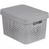Curver Infinity Recycled 17L Storage Box 36x27x22cm Grey