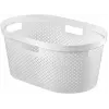 CURVER Infinity Recycled Laundry Basket 40L 59x39x27cm White