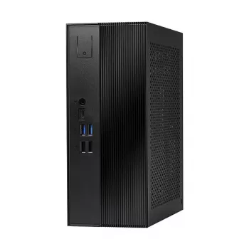 ASRock DeskSlim B760 Mini-PC Barebone - Intel B760, LGA1700, DDR4 SO-DIMM, 2x M.2 PCIe Gen4, HDMI 2.1, DP 1.4, VGA, USB-C, Gigabit LAN, 1.92L, Black