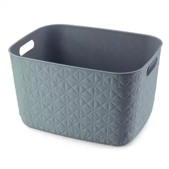 CURVER Softex L Storage Basket 19L Rectangular Petrol Woven Texture
