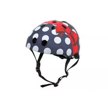 Hornit Polka Dot Children's Bike Helmet 48-53cm with LED Light