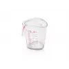 LEIFHEIT Measuring Jug 1L, Transparent, SAN Plastic, ml/L/Gram Scales, Dishwasher-Safe