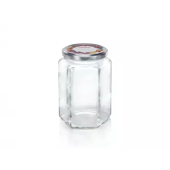LEIFHEIT Hexagonal Glass Jar 770 ml