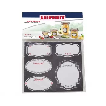 LEIFHEIT Glass Decoration Sticker Set, Black & White