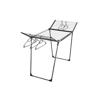 LEIFHEIT Pegasus 200 Solid Black Clothes Airer 20 m Drying Length Foldable