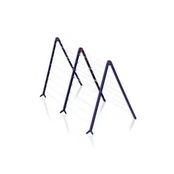 LEIFHEIT Pegasus Bath 190 Extendable Bathroom Clothes Airer 19m White/Blue