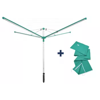 LEIFHEIT Linomatic 600 Deluxe Rotary Clothes Airer with Cover