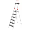Hailo L100 TopLine 8050-607 Aluminium Household Ladder, 6 Steps, with Multi-Function Tray