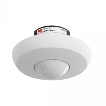 BEG 92186 Ceiling PIR Motion Detector PD3-UP-1C RAL9010, 1-Channel, Flush-Mounted, Pure White