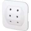 Kopp 174902005 Euro Plug Type C, White, 2.5 A, 250 V, Screw Terminals, Self-Assembly