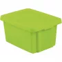 CURVER Essentials 16L Storage Box with Lid, Green, 30 x 39 x 21 cm