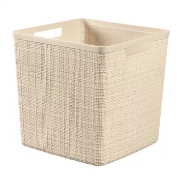CURVER Jute Basket Square 17L 28x28x27 cm Cream
