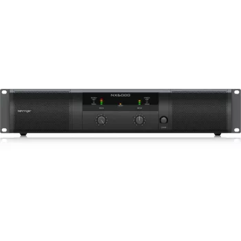 Behringer NX6000 Class-D Amplifier 2 x 3000W at 4 Ohm with DSP, Black