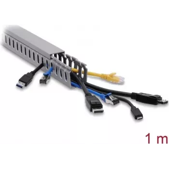 Delock Cable Duct 30 x 40 mm - Length 1 m Grey