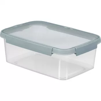 CURVER Smart Eco Fresh Rectangular Food Container 5L Transparent with Green Lid