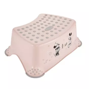 keeeper Step Stool Tomek Minnie Mouse, 40.5 x 28.5 x 14 cm, Pink, 120 kg Load Capacity, Non-Slip