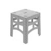 keeeper Folding Outdoor Table M Timo, Grey, 80 kg Load Capacity, 46.5 x 44.5 x 55 cm