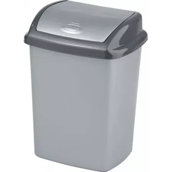 Curver Dominik 25L Waste Bin Silver