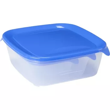 CURVER Fresh&Go Rectangular Food Storage Container Set, 3-Piece (0.25L + 0.8L + 1.7L) Blue
