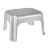 KEEEPER Tim Stool 36.5 x 30 x 24 cm Light Silver, FSC-Certified Bamboo, 150 kg Load Capacity