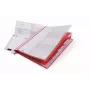 DURABLE 255503 Standard Display Folder A4 Red Transparent Front