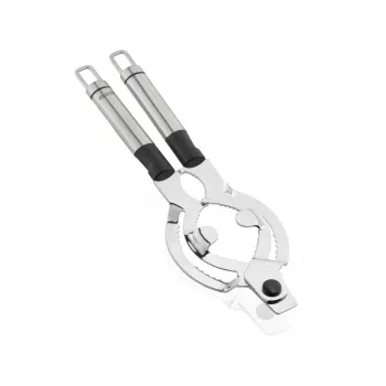 LEIFHEIT ProLine Lid Opener Stainless Steel Adjustable Handle for Lids 2.5-10 cm Silver/Black