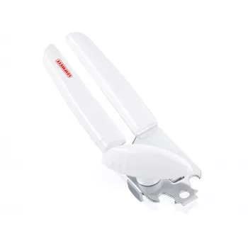 LEIFHEIT Can Opener Exact Manual Stainless Steel with Bottle Opener White/Green
